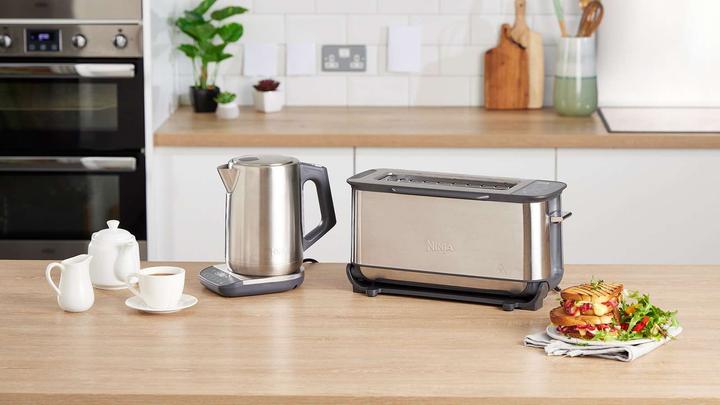 Productafbeelding Ninja 3-in-1 Multifunctionele Broodrooster, Grillplaat en Panini Maker - 7 Roosterstanden - RVS - ST202EU (CH stekker)