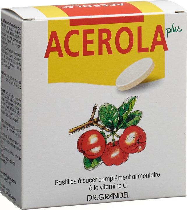 Actual product image Dr Grandel Acerola Plus Lutschtaler Vitamin C (32 Piece, Pills, 150 g)