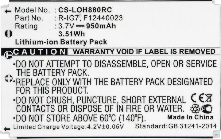Image du produit CoreParts Pile pour la commande à distance (Télécommande spécifique à l'appareil)