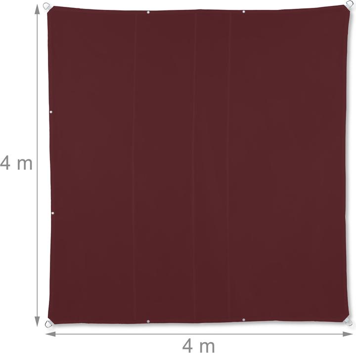 Image du produit Relaxdays Voile d'ombrage (400 x 400 x 0.1 cm)