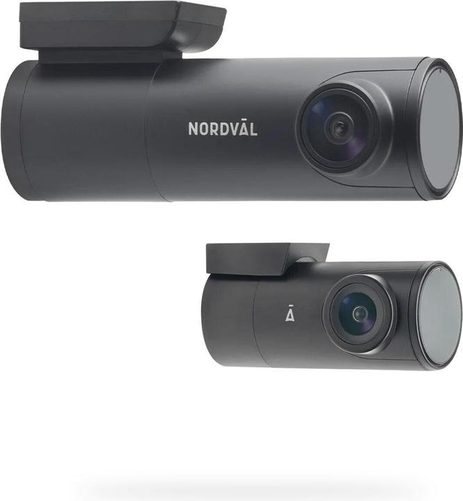 Produktbild Nordval Nordväl DC102-4K 128GB 2CH Dashcam Heckkamera mit WLAN, GPS, Parkmodus (GPS-Empfänger, WLAN, Eingebautes Mikrofon, Nachtsicht, UHD 4K)