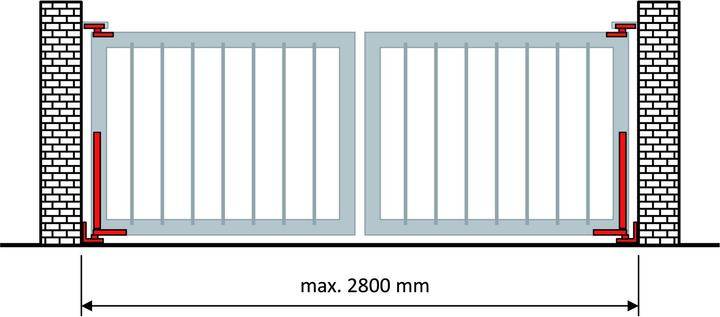 Actual product image Werkstarck Door hinge with integrated automatic closing mechanism (Room door, Entrance door, Wooden door, French window)