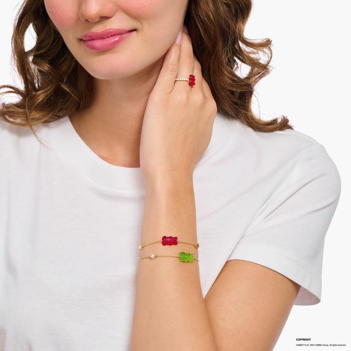 Actual product image Thomas Sabo Bracelet (19 cm, 925 sterling silver, 750 yellow gold gilding)