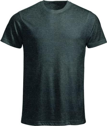 Actual product image Clique T-shirt Classic-T 029360, cotton, anthracite mottled, size 2XL (XXL)