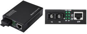 Actual product image Digitus Gigabit media converter 10/100/1000Base-TX to 1000Base-SX Incl power supply SC socket duplex