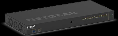 Actual product image Netgear PoE+ Switch AV Line M4250-10G2F-PoE+ 12 Port (12 Ports)