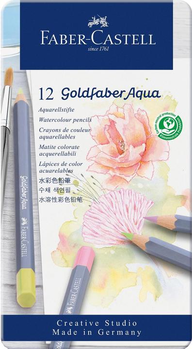 Image du produit Faber-Castell Crayons d'aquarelle Goldfaber (Multicolore, 12 x)