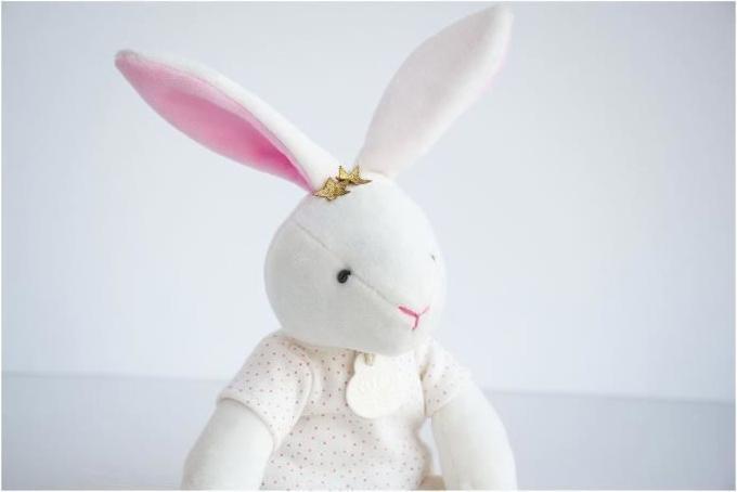 Actual product image Doudou et Compagnie Plush bunny with gift box (25 cm)