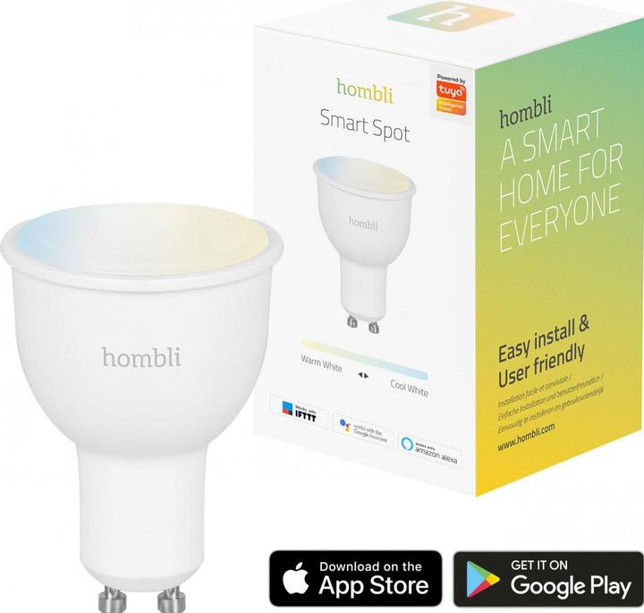 Produktbild Hombli Smart Spot (GU10, 4.50 W, 350 lm, 2 x, F)