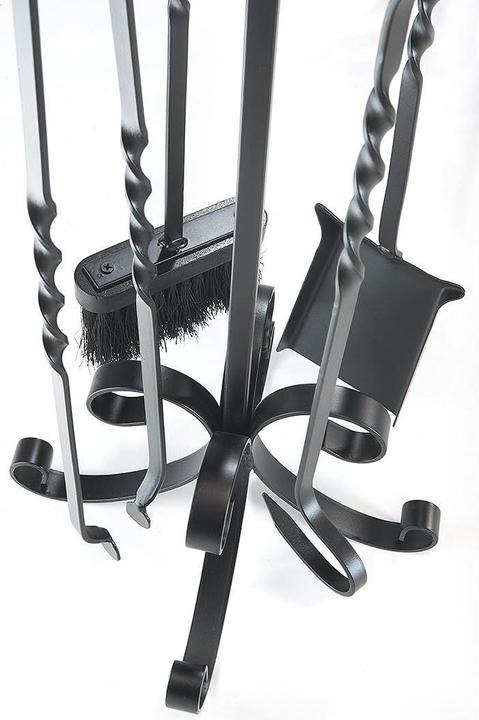 Image du produit Kobolo Kaminbesteck-Set mit Schaufel, Schürhaken, Besen, Zange