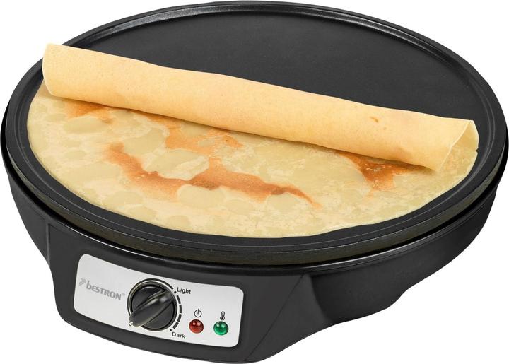 Actual product image Bestron Crêpes maker in retro design, for crepes with Ø 30 cm, incl. batter spreader & crêpes turner, m