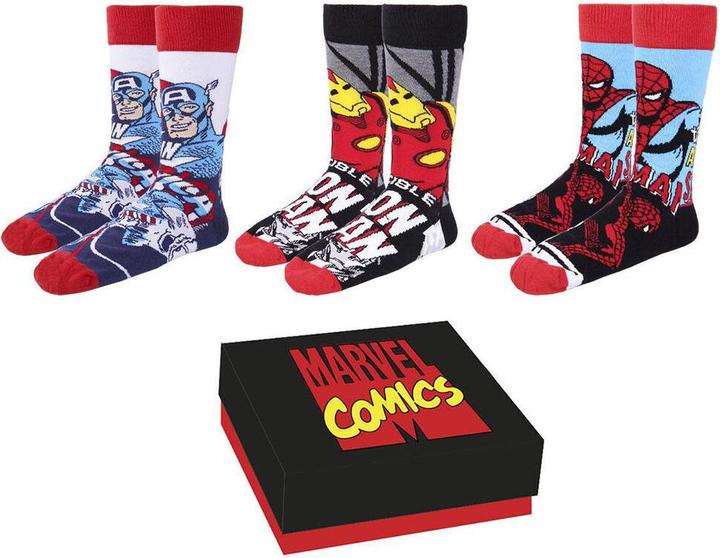 NoName MARVEL - Avengers - Pack de 3 paires de chaussettes (T40-46) (3er Pack, 36 - 41)
