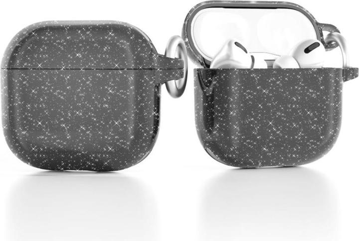 Immagine prodotto Hurtel Back panel cover Glitter Case for AirPods 4 - Black (Borsa per cuffie)