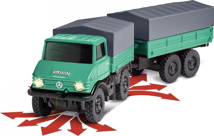 Image du produit Carson 1:87 MB Unimog forestier avec remorque 2.4G 100%RTR (RTR Prêt à fonctionner)