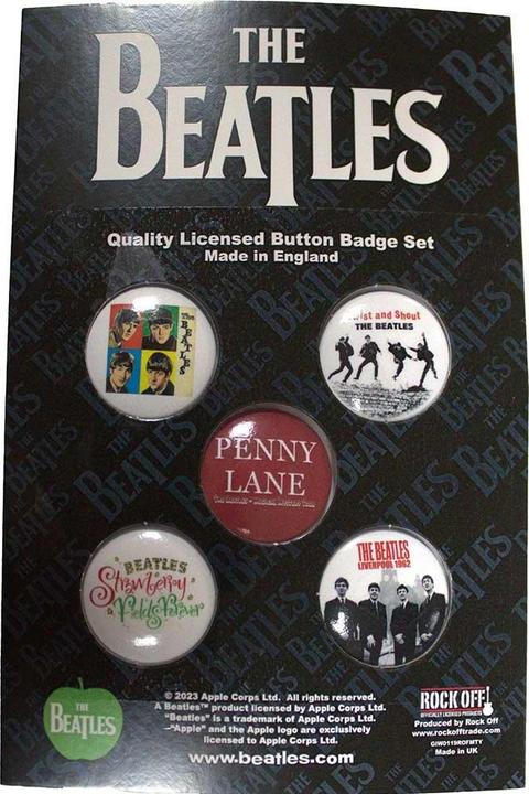 The Beatles Abzeichen Liverpool 5erPack