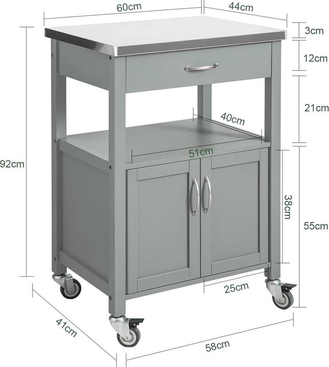 Produktbild SoBuy Küchenwagen