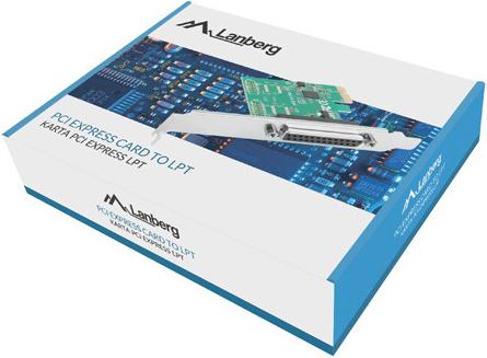 Actual product image Lanberg PCE-LPT-001 Interface Card/Adapter Built-in Serial (PCIe)