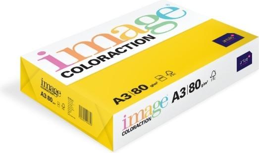 Actual product image Image Kopipapir Coloraction A3 80g Seville Dark yellow 500ark/pkt - (500 ark pr. pakke)