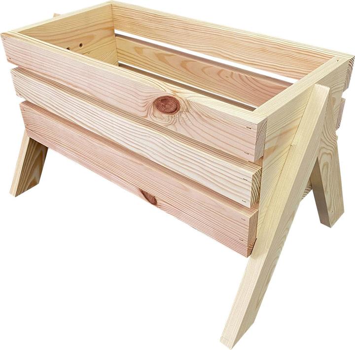 Produktbild Natura Punto Blumenkasten aus Holz mit 4 Standfüssen (31.50 cm)