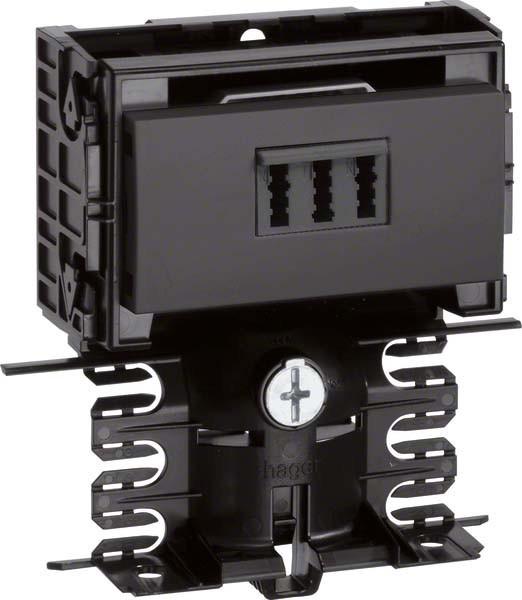 Actual product image Hager TEH SL200809459011 Device carrier Techteil TAE NFN SL 20x80 graphite black (2 cm)