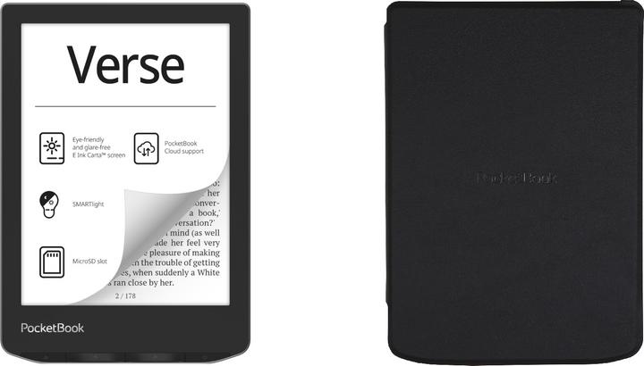 PocketBook Verse inkl. Shell Cover (6", 8 GB, Mist Grey)