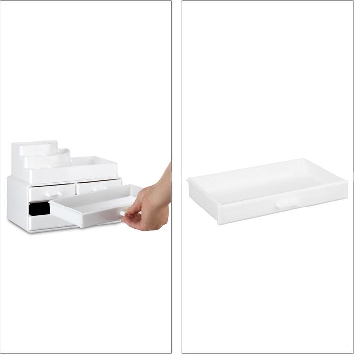 Actual product image Relaxdays Makeup Organizer with 4 Drawers