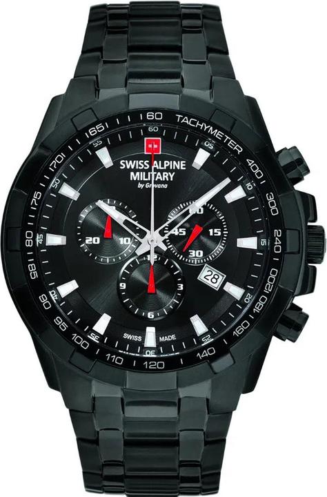 Actual product image Swiss Alpine Military STAR FIGHTER Collection - Swiss made quartz watch (Swiss made, 46 mm)