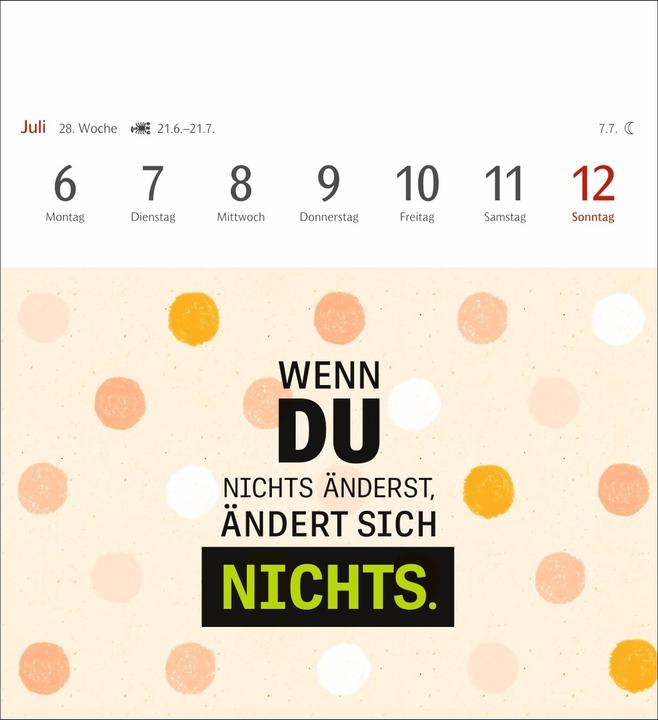 Produktbild Harenberg Positive-Sprüche-Kalender Postkartenkalender 2026 - Mit 53 Postkarten (Deutsch)