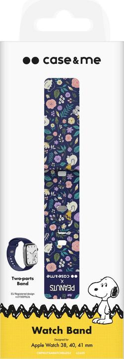 Image du produit Caseme Bracelet pour Apple Watch 38/40/41 mm avec design Peanuts (38 mm, 40 mm, 41 mm, Silicone)