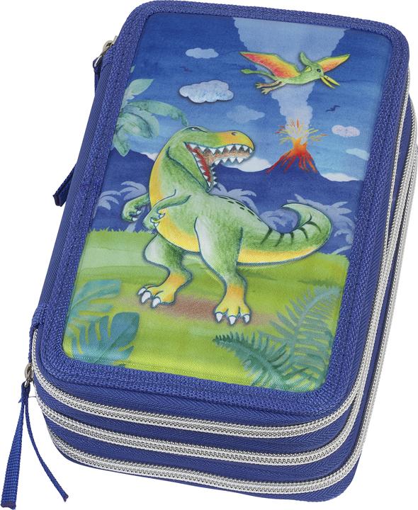 Actual product image Faber-Castell Triple Decker pencil case dinosaur (573041)