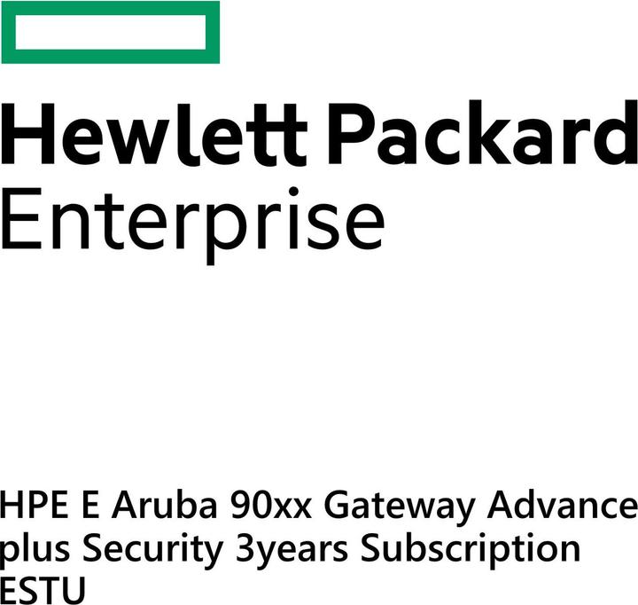 HPE E Aruba 90xx Gateway Advance plus Security 3yr Sub E-STU (1 Geräte, 36 Monate)