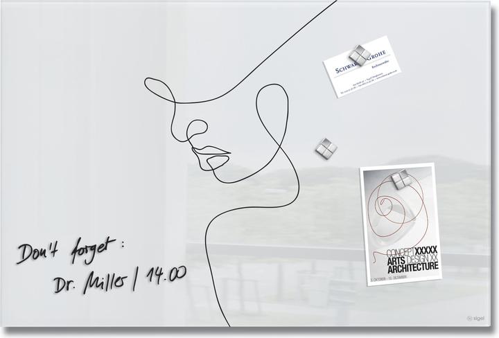 Produktbild Sigel Glas-Magnetboard Artverum mit Design (Magnettafel, 60 x 40 cm)