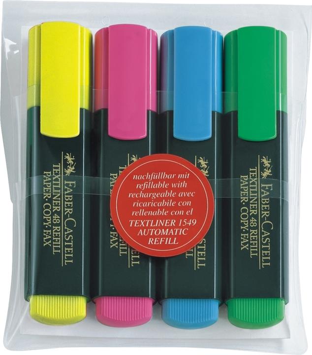 Immagine prodotto Faber-Castell Evidenziatore Textliner 50 (Multicolore, 5 mm, 4 x)