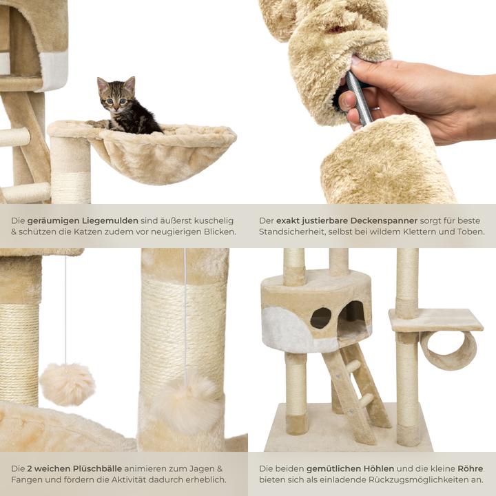 Actual product image tectake Hansi (260 cm, Beige, White)