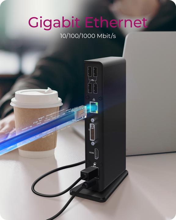 Actual product image Icy Box IB-DK2241AC - USB Type-A 3.0 Multi Dock (USB-B, 11 Ports)
