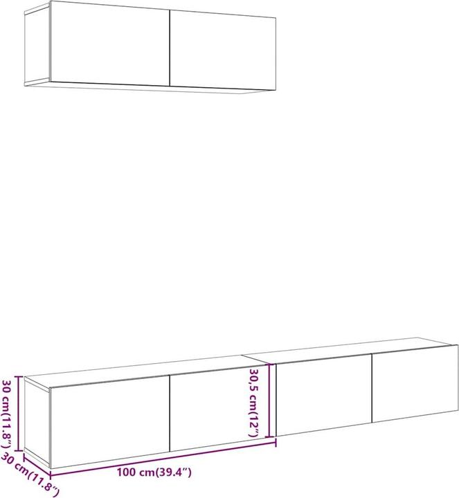 Immagine prodotto VidaXL Jannik (100 x 30 x 30 cm)