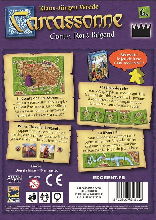Image du produit Hans im Glück Carcassonne Comte Roi et Brigand Ext f (Français)