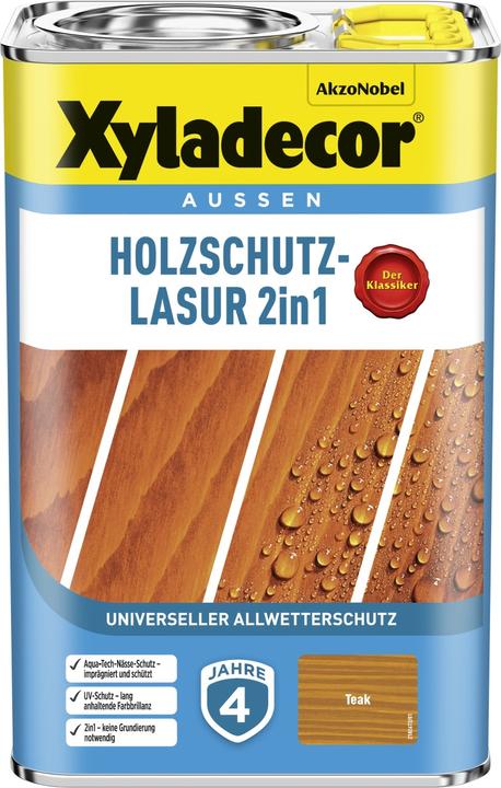 Produktbild Xyladecor Holzschutz-Lasur Teak 4 L (4 l)