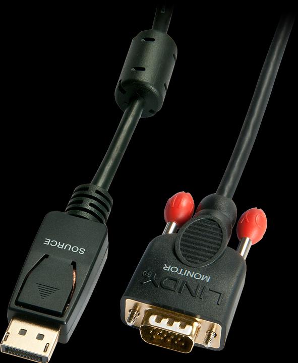 Produktbild Lindy DisplayPort — VGA (3 m, DisplayPort, VGA)