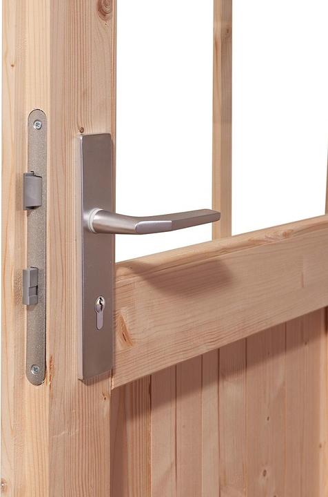 Actual product image Karibu Sauna house Pekka corner entry (9 KW Bio external control)