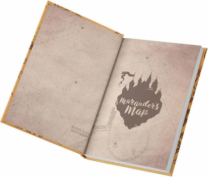 Produktbild SD Toys Harry Potter Notizbuch mit Leuchtfunktion Karte des Rumtreibers (Liniert)