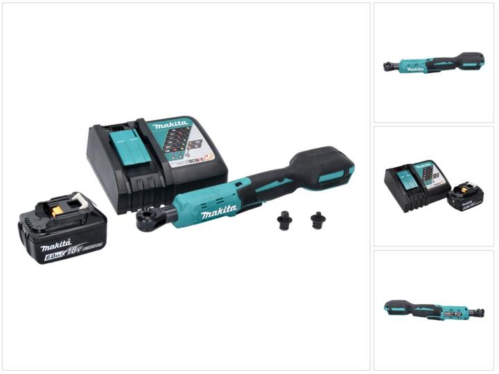 Productafbeelding Makita DWR 180 RG1 Accu ratelschroevendraaier 18 V 47.5 Nm 1/4" 3/8" + 1x accu 6.0 Ah + lader (1/4")