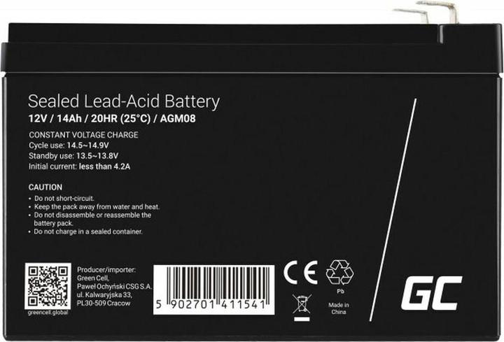 Produktbild GreenCell Battery (12 V, 14 Ah)
