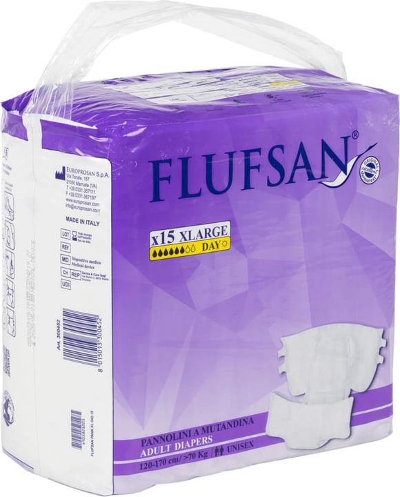 Immagine prodotto VidaXL Pannolini monouso Flufsan per adulti 15 pezzi. (15 x, XL)