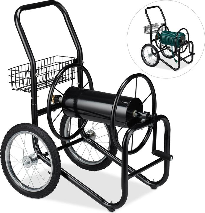 Image du produit Relaxdays Chariot pour tuyau, tambour mobile (90 m)