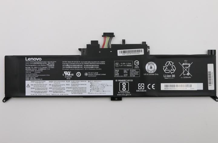Actual product image Lenovo BATTERY Internal 4c 51Wh LiIon (4 Cells, 3300 mAh)