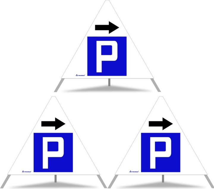Actual product image Moravia Folding signal Triopan, SL 700 mm, N, symbol 4.17 Parking permitted