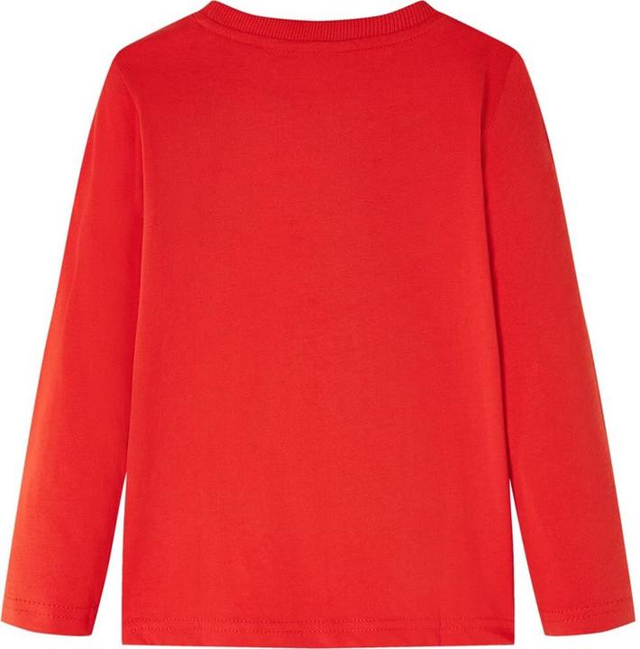 Produktbild VidaXL Kinder-Langarmshirt Rot 128,Material: 100 % Baumwolle,Farbe (128)