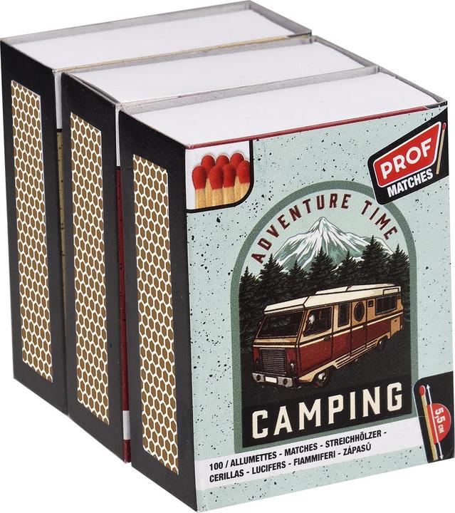 PROF Pack of 3 matches 5.5cm, 3x100 pieces
