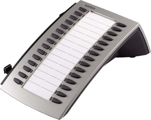 Produktbild Agfeo STE 40 silber Die Tastenfeld-Erweiterung f. das Systemtelefon ST 31/ST 40/ST 42/ST 45 Steckernetz...